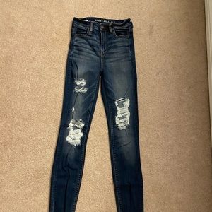 Ripped American eagle jeans